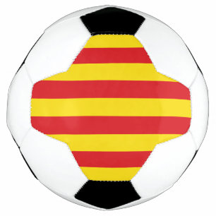 Patriottisch Voetbal met Catalaanse vlag