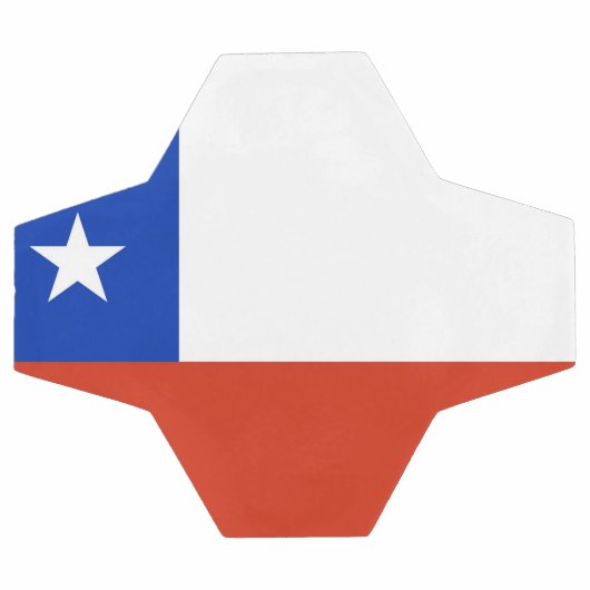 Patriottisch Voetbal met Chileense vlag (Enkel)