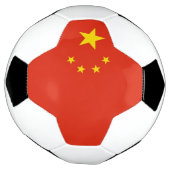 Patriottisch Voetbal met Chinese vlag (Gedraaid)