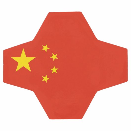 Patriottisch Voetbal met Chinese vlag (Enkel)
