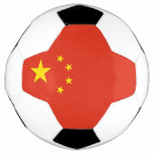 Patriottisch Voetbal met Chinese vlag (Voorkant)