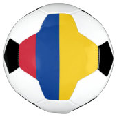 Patriottisch Voetbal met Colombiaanse vlag (Gedraaid)