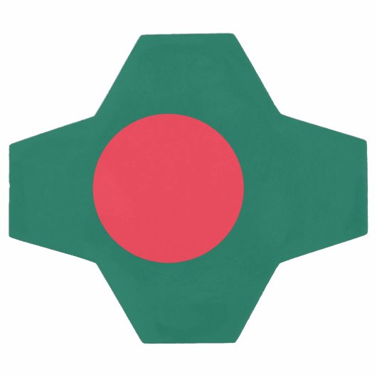 Patriottisch Voetbal met de vlag van Bangladesh (Enkel)