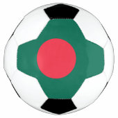 Patriottisch Voetbal met de vlag van Bangladesh (Voorkant)