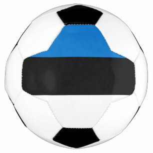 Patriottisch Voetbal met de vlag van Estland