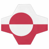 Patriottisch Voetbal met de vlag van Groenland (Enkel)