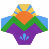 Patriottisch Voetbal met de vlag van Manitou Sprin (Enkel)