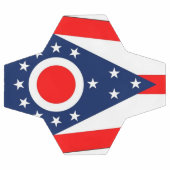 Patriottisch Voetbal met de vlag van Ohio, Verenig (Enkel)