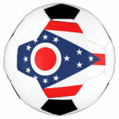 Patriottisch Voetbal met de vlag van Ohio, Verenig (Voorkant)