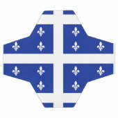 Patriottisch Voetbal met de vlag van Quebec, Canad (Enkel)