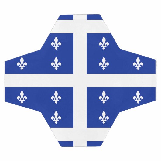 Patriottisch Voetbal met de vlag van Quebec, Canad (Enkel)