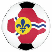 Patriottisch Voetbal met de vlag van St. Louis (Voorkant)