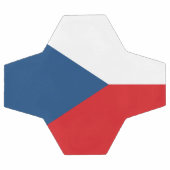 Patriottisch Voetbal met de vlag van Tsjechië (Enkel)