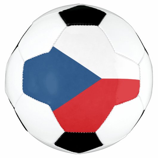 Patriottisch Voetbal met de vlag van Tsjechië (Voorkant)