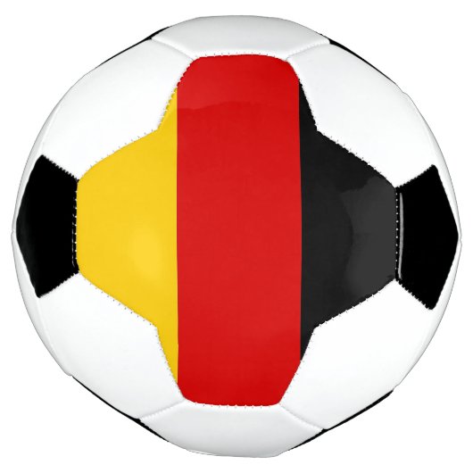 Patriottisch Voetbal met Duitse vlag (Gedraaid)