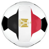 Patriottisch Voetbal met Egyptische vlag (Gedraaid)