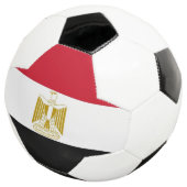 Patriottisch Voetbal met Egyptische vlag (Drie kwart)