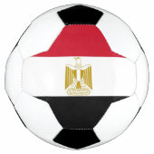 Patriottisch Voetbal met Egyptische vlag (Voorkant)