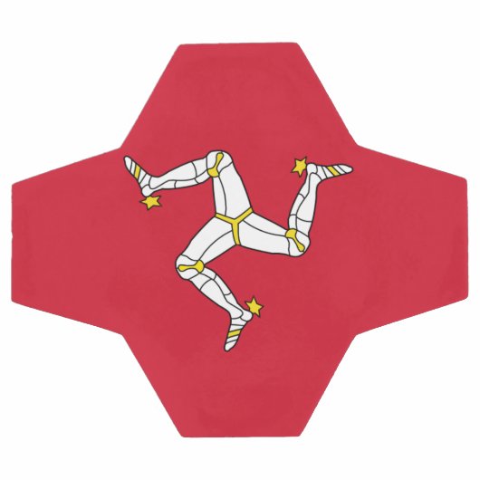 Patriottisch Voetbal met eiland Man Vlag (Enkel)