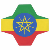 Patriottisch Voetbal met Ethiopische vlag (Enkel)