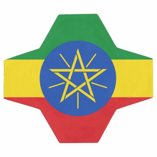 Patriottisch Voetbal met Ethiopische vlag (Enkel)