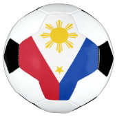 Patriottisch Voetbal met Filipijnse vlag (Gedraaid)