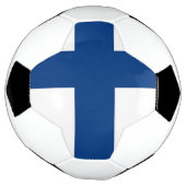 Patriottisch Voetbal met Finse vlag (Gedraaid)
