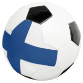 Patriottisch Voetbal met Finse vlag (Drie kwart)