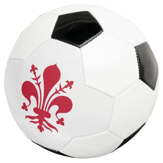 Patriottisch Voetbal met Florentijnse vlag, Italië (Drie kwart)