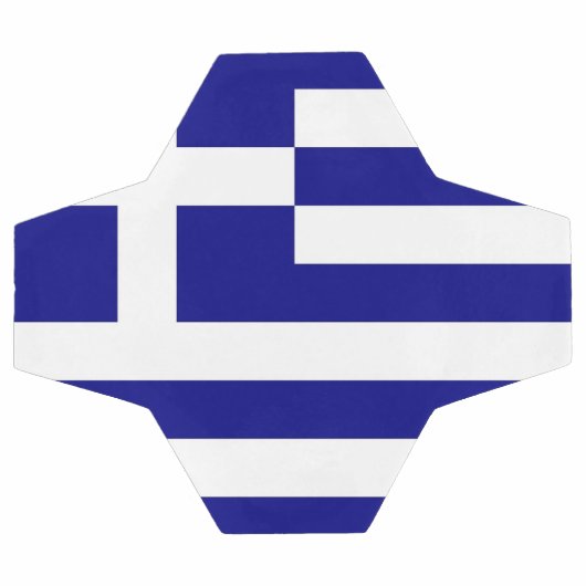 Patriottisch Voetbal met Griekse vlag (Enkel)