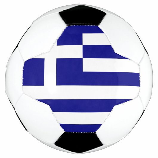 Patriottisch Voetbal met Griekse vlag (Voorkant)