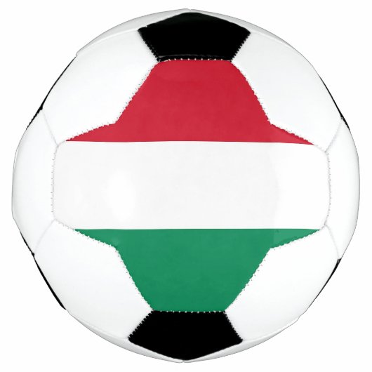 Patriottisch Voetbal met Hongaarse vlag (Voorkant)