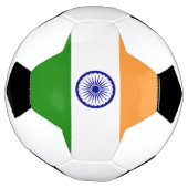 Patriottisch Voetbal met Indiase vlag (Gedraaid)