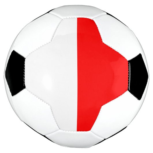 Patriottisch Voetbal met Indonesische vlag (Gedraaid)