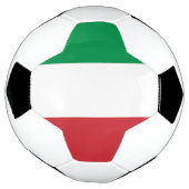 Patriottisch Voetbal met Italiaanse vlag (Gedraaid)
