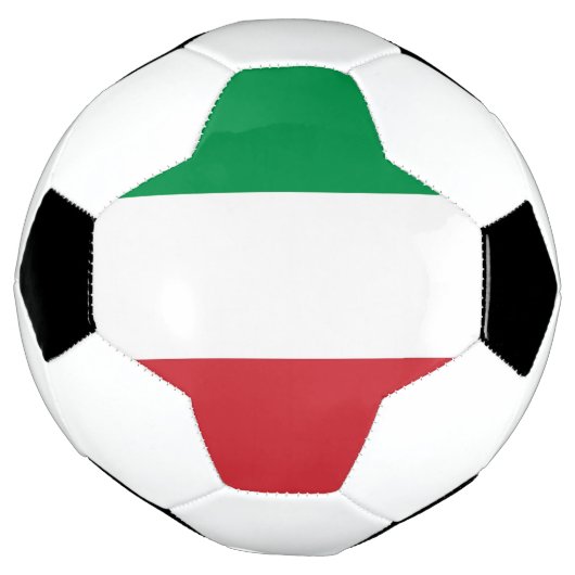 Patriottisch Voetbal met Italiaanse vlag (Gedraaid)