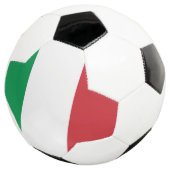 Patriottisch Voetbal met Italiaanse vlag (Drie kwart)