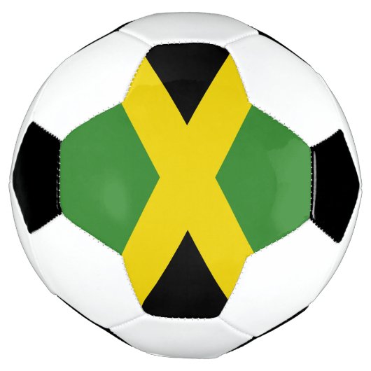Patriottisch Voetbal met Jamaica-vlag (Gedraaid)