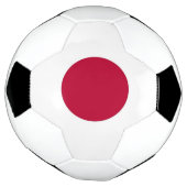 Patriottisch Voetbal met Japanse vlag (Gedraaid)