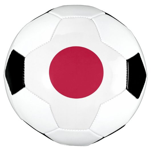 Patriottisch Voetbal met Japanse vlag (Gedraaid)