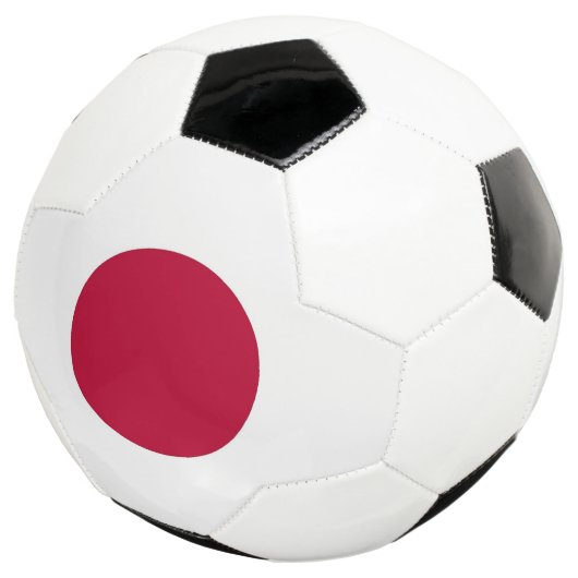 Patriottisch Voetbal met Japanse vlag (Drie kwart)