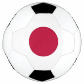 Patriottisch Voetbal met Japanse vlag (Voorkant)