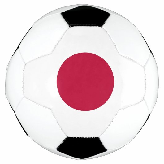 Patriottisch Voetbal met Japanse vlag (Voorkant)
