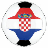 Patriottisch Voetbal met Kroatische vlag (Voorkant)