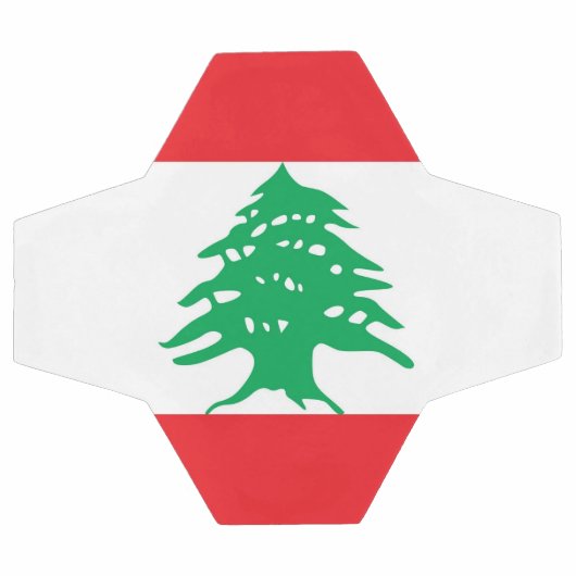 Patriottisch Voetbal met Libanese vlag (Enkel)