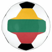 Patriottisch Voetbal met Litouwse vlag (Voorkant)