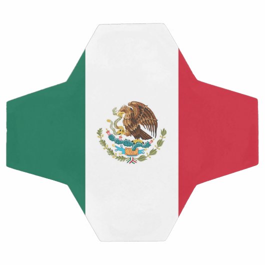 Patriottisch Voetbal met Mexicaanse vlag (Enkel)