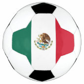 Patriottisch Voetbal met Mexicaanse vlag (Voorkant)