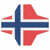 Patriottisch Voetbal met Noorse vlag (Enkel)