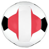 Patriottisch Voetbal met Oostenrijkse vlag (Gedraaid)